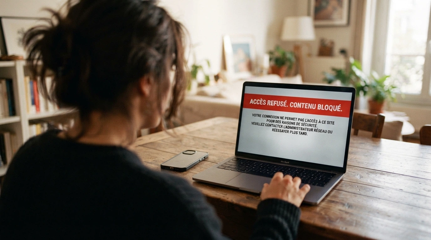 Capture d'écran du site de l'ANJ affichant la liste des sites de jeux d'argent bloqués et déréférencés