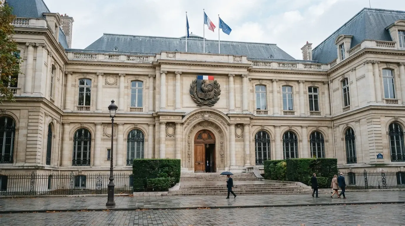 Façade du siège de l'Autorité Nationale des Jeux avec son logo officiel visible