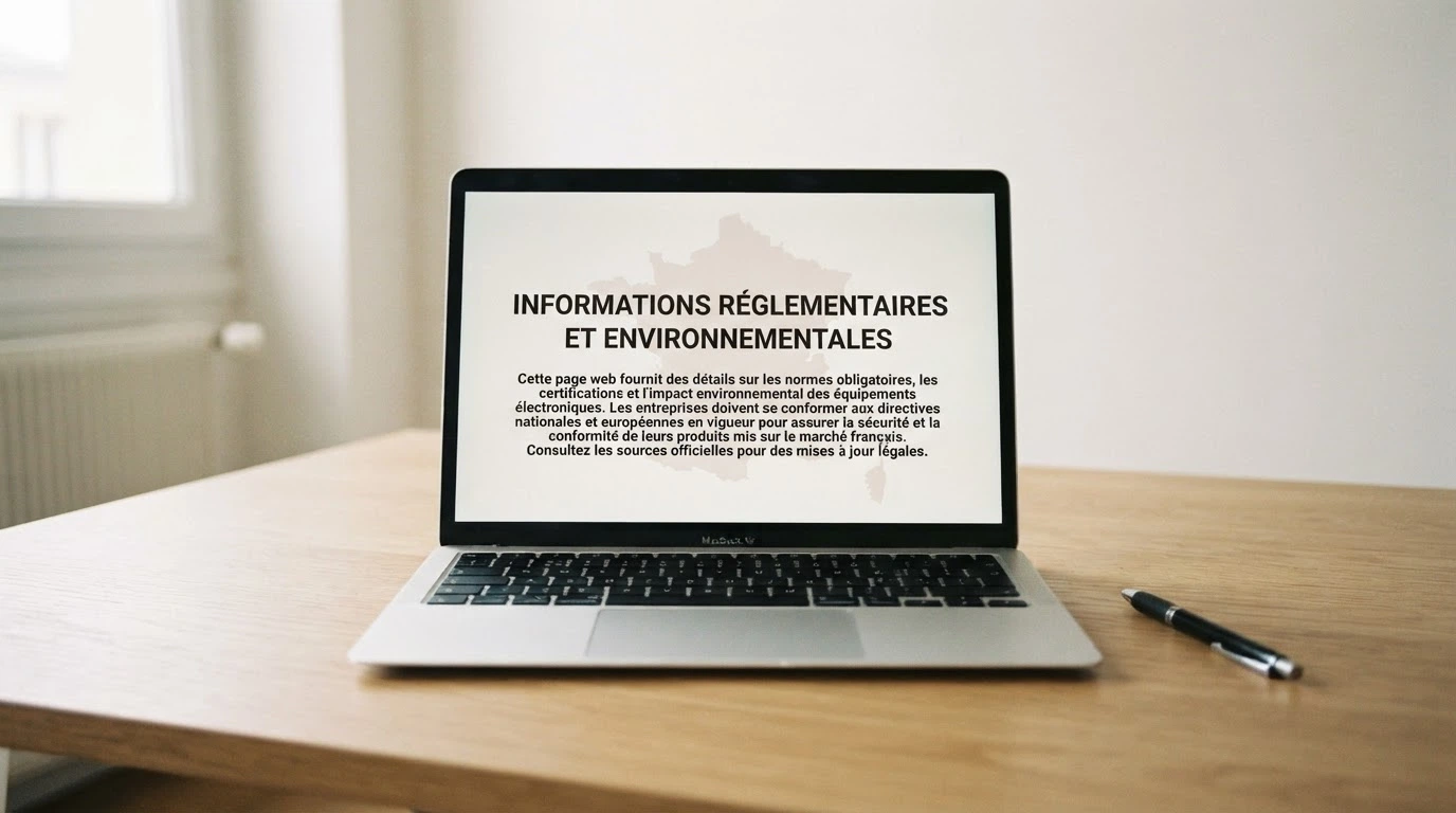 Un écran affichant une page de mise en garde officielle, avec une carte de France en filigrane et le texte « l'offre de casino en ligne est illégale en France » mis en évidence