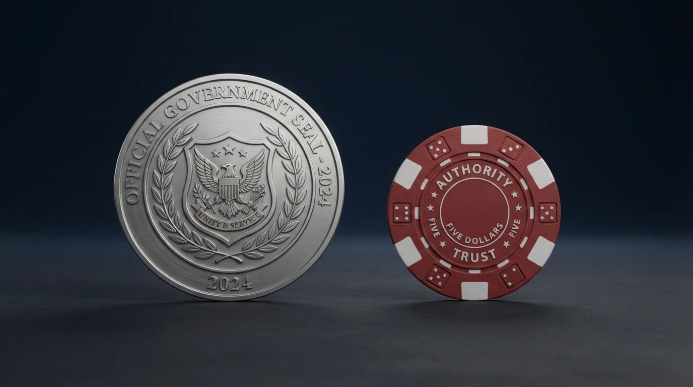 Le logo de l'ANJ (Autorité nationale des jeux) sur fond institutionnel, avec une carte de France en filigrane