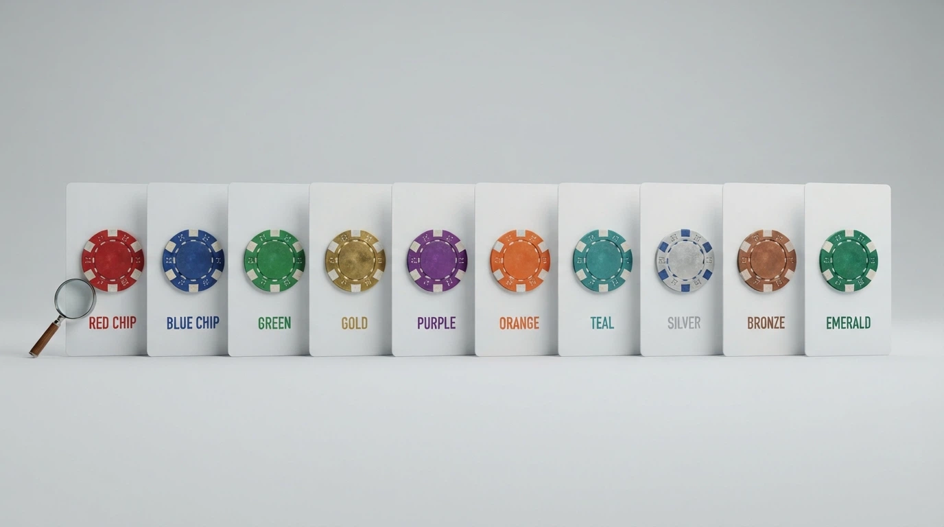 Une rangée de cartes verticales alignant les logos des casinos Cardano examinés, disposées comme un classement
