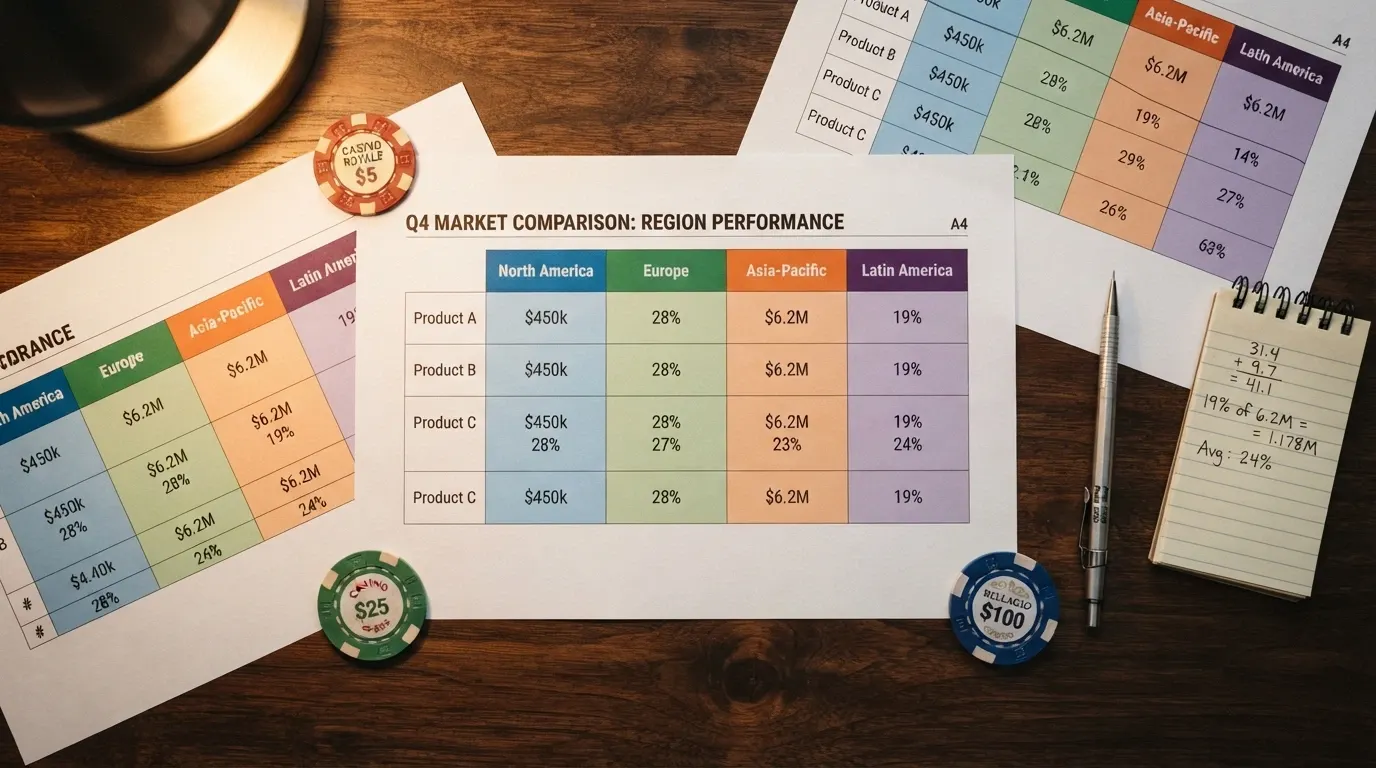 Tableau comparatif des casinos en ligne avec dépôt SEPA affiché sur un écran, avec les colonnes de bonus, licence et tours gratuits