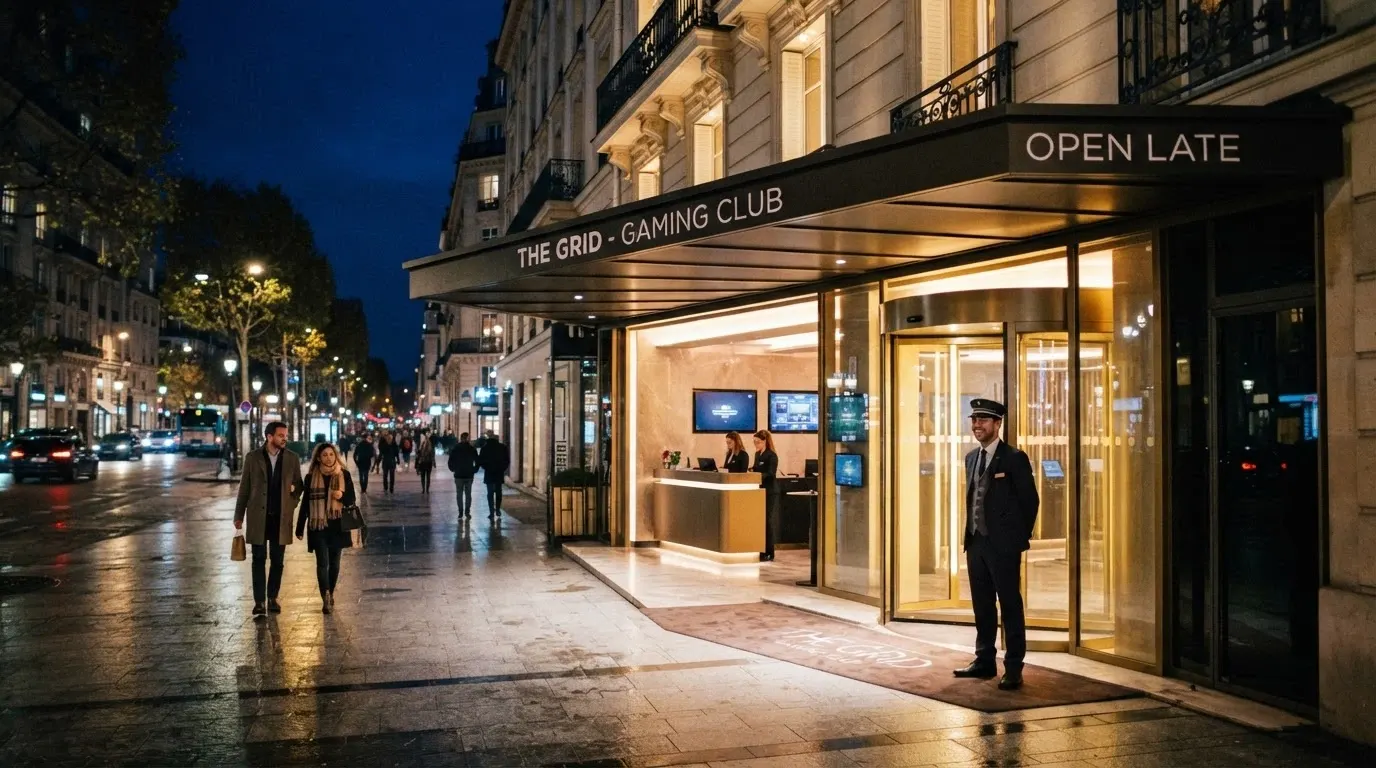 Entrée du Partouche Pasino Club Paris, 10 avenue de la Grande Armée, ouverte en mai 2026