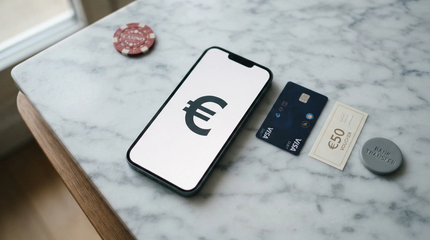 Logos des moyens de paiement acceptés par les casinos en ligne : cartes bancaires, portefeuilles électroniques, vouchers prépayés et crypto-monnaies