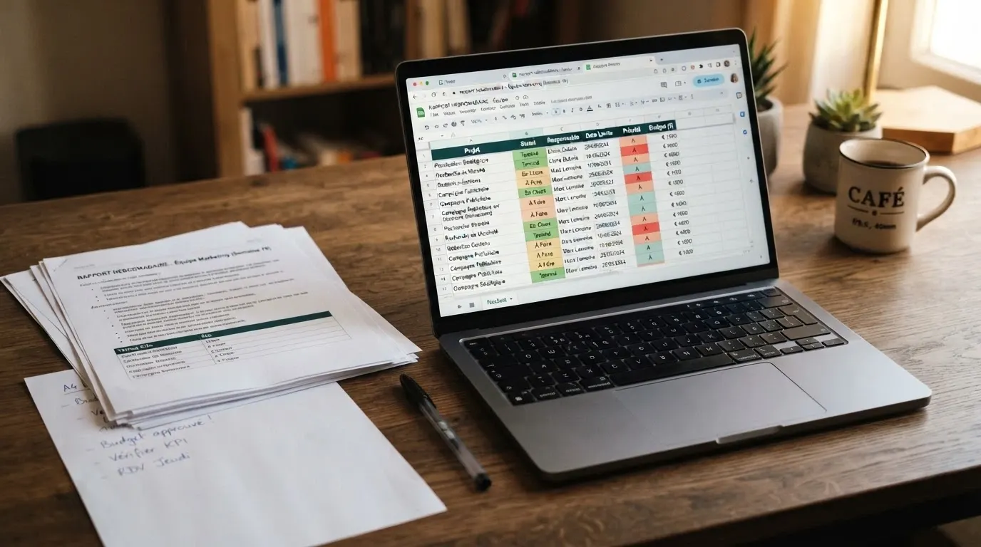 Liste de critères d'évaluation sur un écran à côté de captures du registre ANJ et de comparateurs en ligne