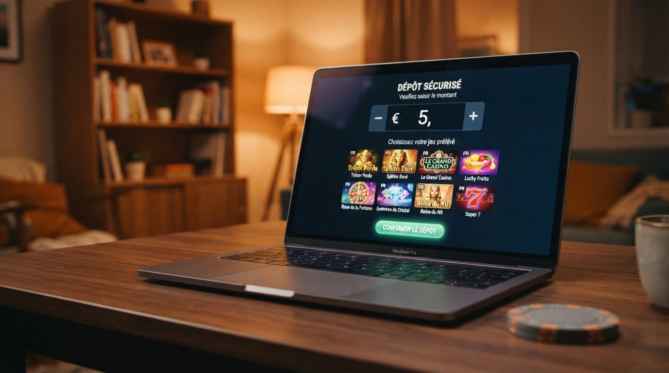 Formulaire de paiement en ligne avec les logos Visa et Mastercard et un champ de montant affichant un petit dépôt